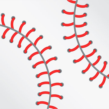 white baseball ball texture, stock vector illustration
