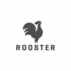 Fototapeta na wymiar Minimalist Rooster Logo vector