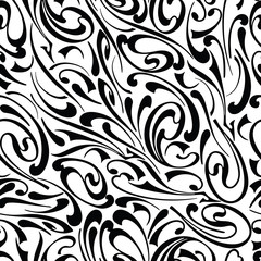Seamless background of ornamental abstract elements
