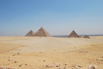 Fototapeta na wymiar Pyramids of Cheops, desert, Egypt