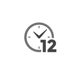 Time Management Icon with Deadline, Hurry, & Punctual Symbolism