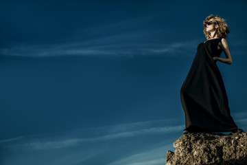 on top of rock