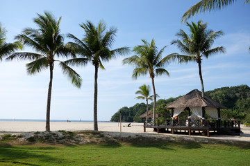 One of the scenic views of the Rasa Ria Resort & Spa is a charming tropical getaway on a majestic...