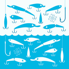 lures and fishing hooks