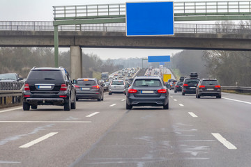 Fototapeta premium highway scenery in Germany