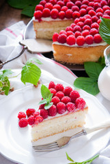 Homemade Raspberry cake