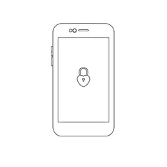 Illustration of a cute phone