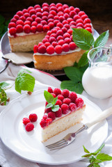 Homemade Raspberry cake