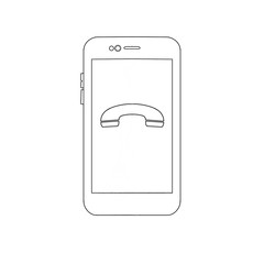 Illustration of a cute phone