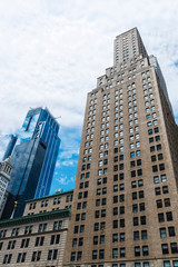 Fototapeta na wymiar Skyscrapers in Manhattan in New York City, USA