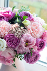 bouquet, rose, flower, wedding