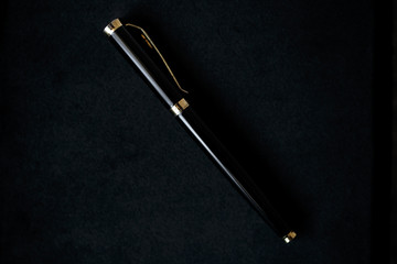 pen on black background, concept ideas, inspiration object