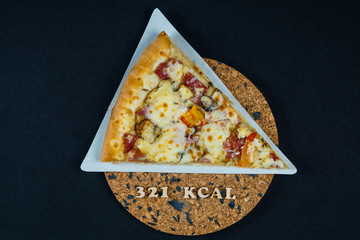 calorie pizza 321 kcal 100 grams diet