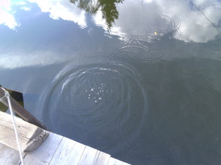 circles on the water