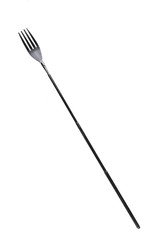 fork pointer,long fork on white background