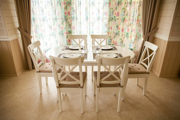 Table and chairs in the living room
