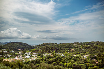 The magnificent beach of San Montano at ischia island