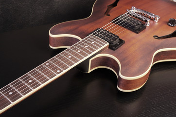 Obraz na płótnie Canvas Electric guitar. Close-up