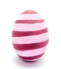 Perfect colorful handmade easter egg isolated