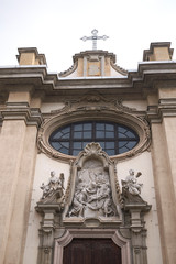 Fototapeta na wymiar Milan, Italy - January 16, 2019 : Santa Maria della Passione church facade