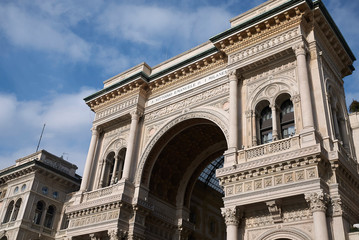 Obraz premium Milan, Italy - January 16, 2019 : View of Galleria Vittorio Emanuele II