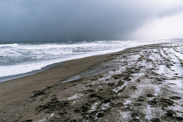 Fototapeta premium beach in winter
