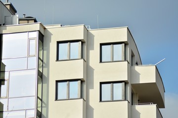 Modern complex of apartment residential buildings