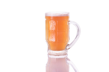 Glass of beer isolated. Clipping Path - Image