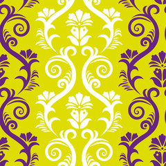 Vector Matisse inspired seamless pattern, colorful design, vector illustration