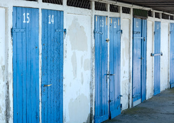Old cabins at Lake Balaton , Hungary