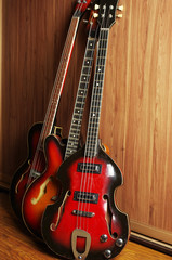 Fototapeta premium Three electric guitars