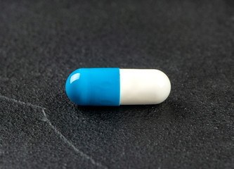 White blue capsule