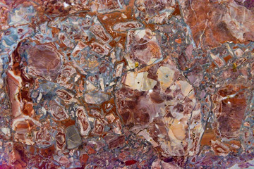 Background from marble texture. Multi-colored inclusions of different rocks. Various forms of...
