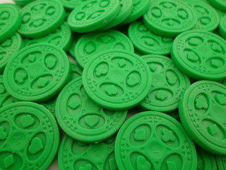 Plastic Playing Chip Coin