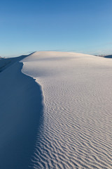 Evening shadows at White Sands National Monument, New Mexico