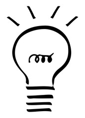 Light bulb icon #isolated #vector