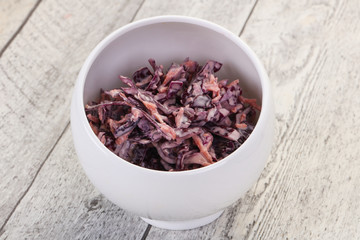 Cole slaw salad with cabbage