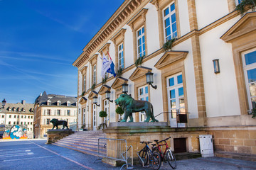 Naklejka premium Rathaus von Luxemburg , Hotel de Ville 