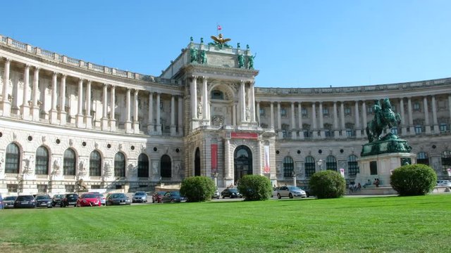 Old architecture, panorama of the city Vienna Austria 10.10.2017