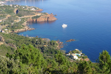 vue de la mer dans l’Estérel