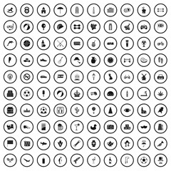 100 ball icons set in simple style for any design vector illustration