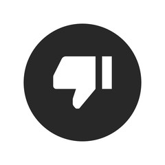 Thumb down icon vector, Dislike sign