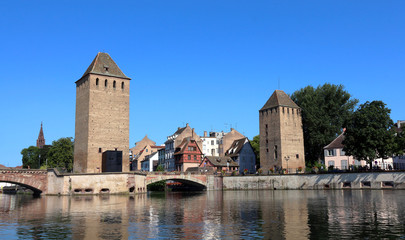 Old bridge and towers  in the 