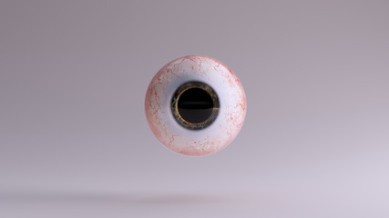 Human Eyeball with 85 Percent Dilated Pupil 3d illustration 3d render