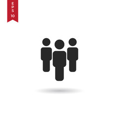 Group icon vector, People sign