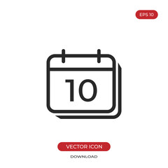 Calendar icon vector, date sign