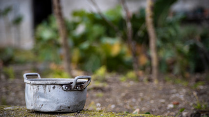 Rusty pot rural