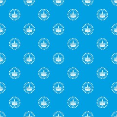 Garlic pattern vector seamless blue repeat for any use