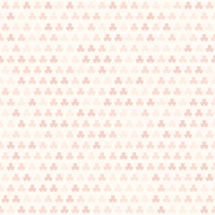 Rose shamrock pattern. Seamless vector