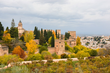 Autumn in Granada, Alhambra.